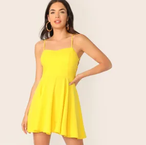 Women's Summer Lace Sleeveless A-Line Dress