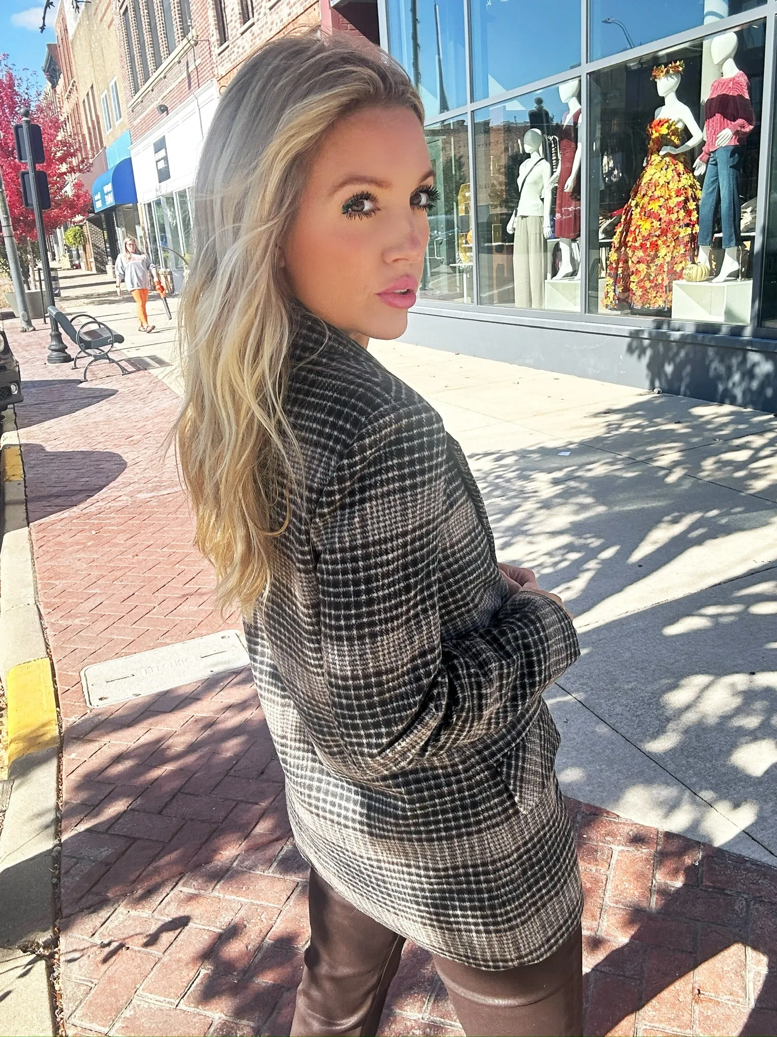 Z Supply Kingston Relaxed Plaid Blazer