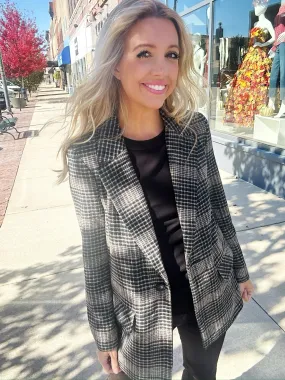 Z Supply Kingston Relaxed Plaid Blazer